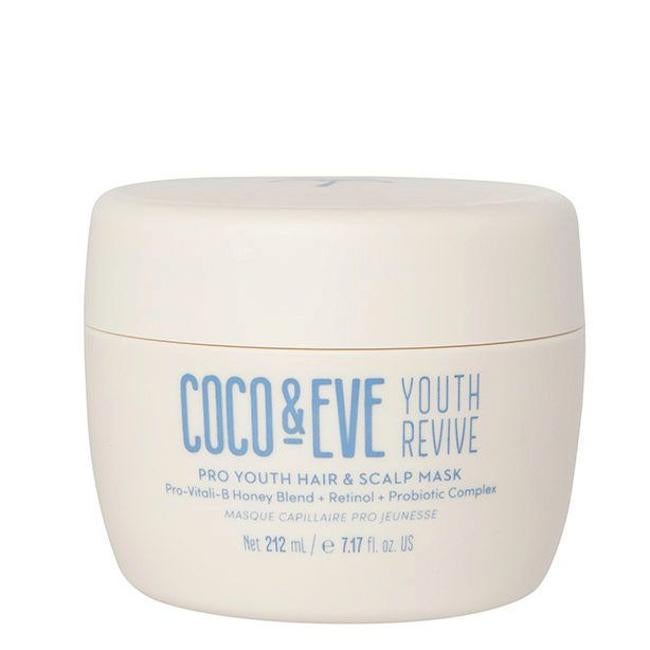 Los jóvenes reviven el cabello y la máscara del cuero cabelludo para los jóvenes de Coco & Eve. Precio: 36.99 euros